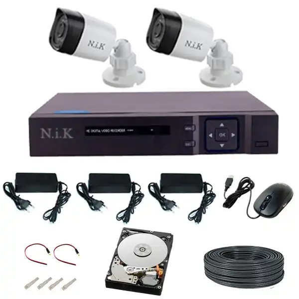 سیستم امنیتی ان آی کی مدل AHD 2B184 _ 2MP