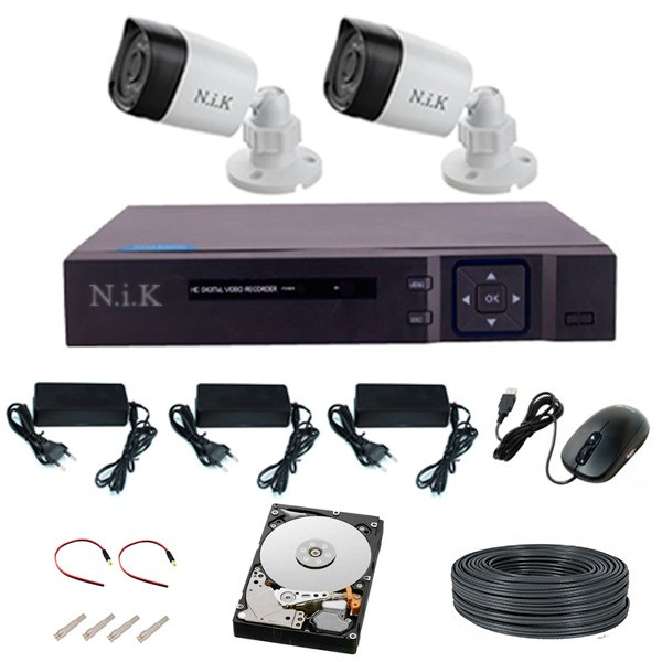 سیستم امنیتی ان آی کی مدل AHD 2B184   2MP