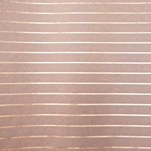 کاغذ کادو مدل کرافت راه راه طلاکوب بسته 3 عددی