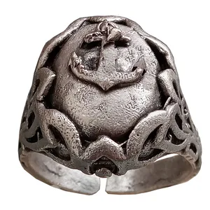 انگشتر مردانه مدل لنگر کشتی کد R-L6