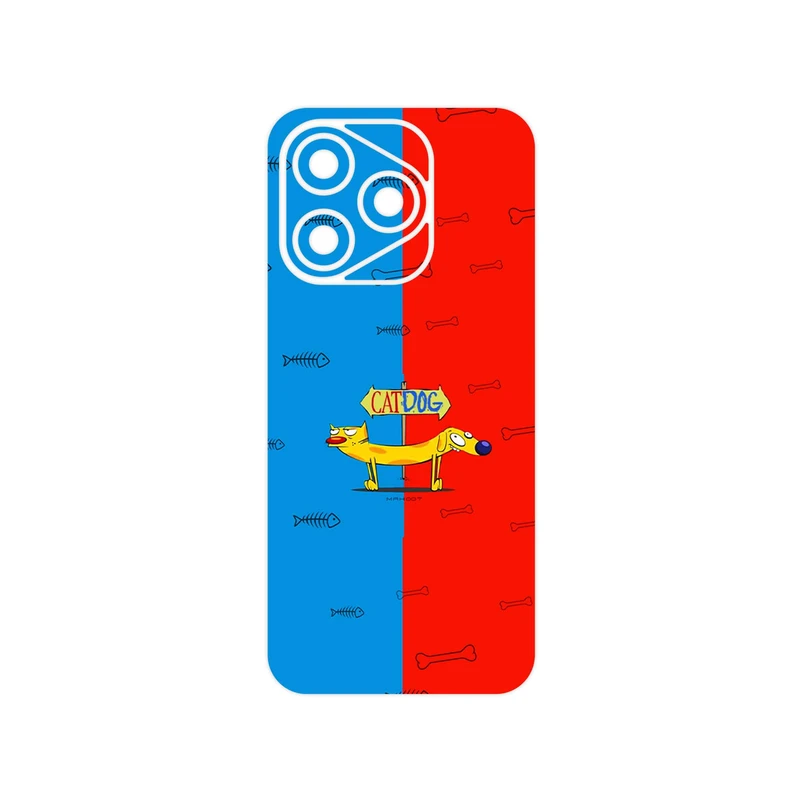 برچسب پوششی ماهوت مدل CatDog مناسب برای گوشی موبایل آنر 400 Lite