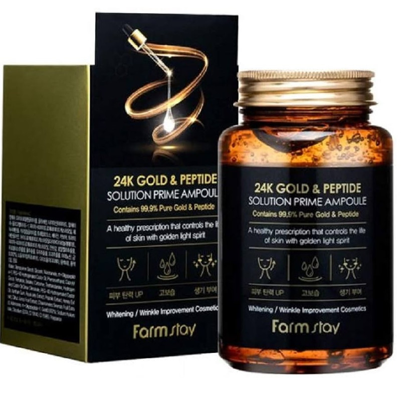 ژل  سفت کننده فارم استی مدل 24K GOLD PEPTIDE با حجم 250 میلی لیتر