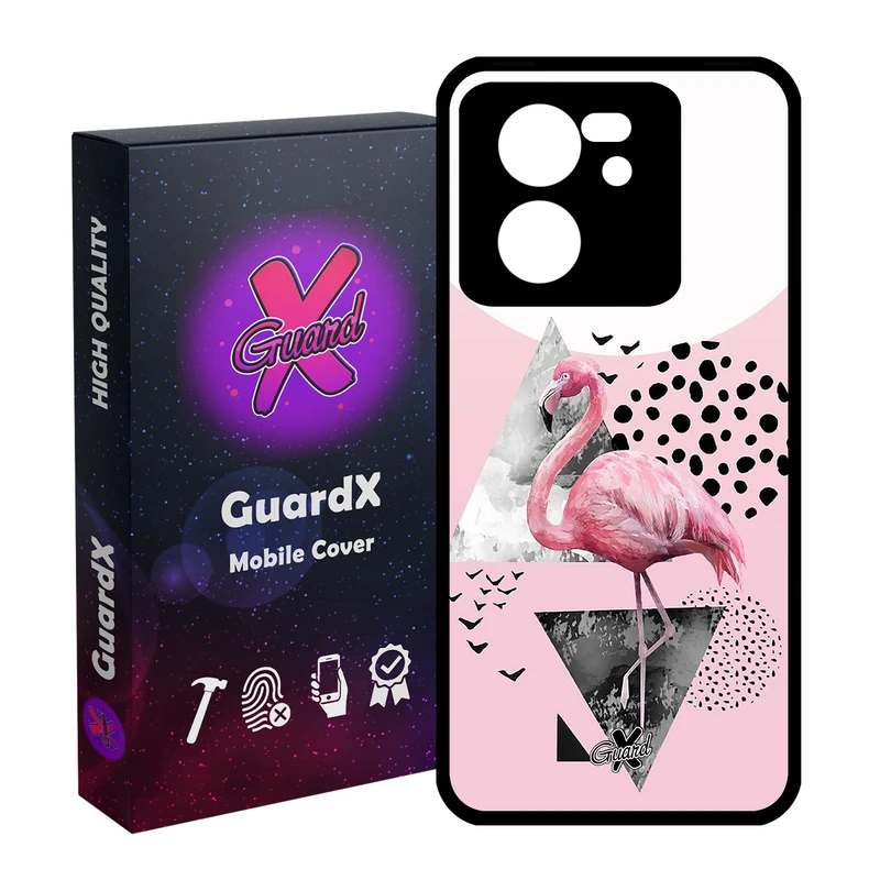 کاور گارد ایکس طرح Flamingo مدل Glass10066 مناسب برای گوشی موبایل شیائومی 13T/13T Pro/Redmi K60 Ultra