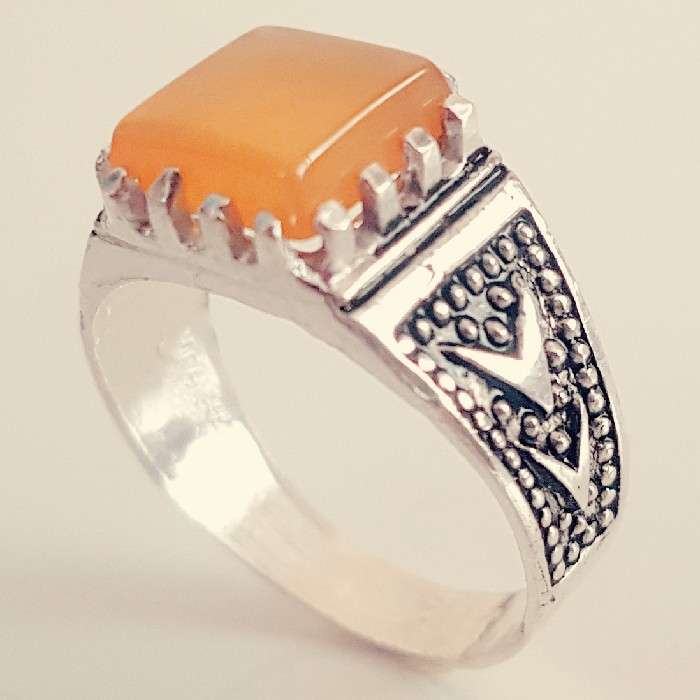 انگشتر نقره مردانه مدل شرف الشمس کد P3260