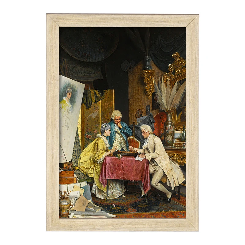 تابلو خندالو مدل نقاشی سالن هنری اثر آرتورو ریچی کد F12121