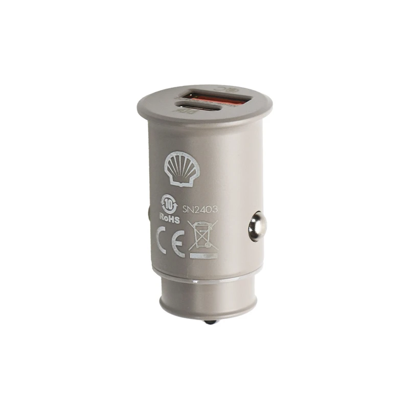 شارژر فندکی 30 وات دو پورت شل مدل CCT006