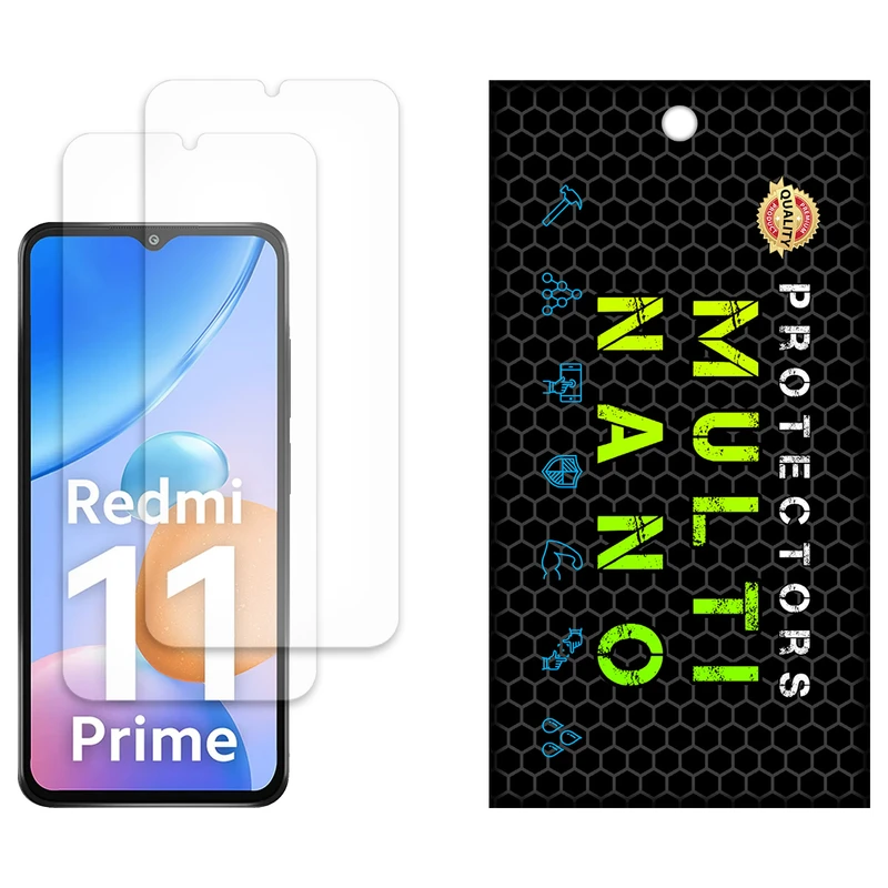 محافظ صفحه نمایش مات مولتی نانو مدل X-S2M مناسب برای گوشی موبایل شیائومی Redmi 11 Prime بسته دو عددی
