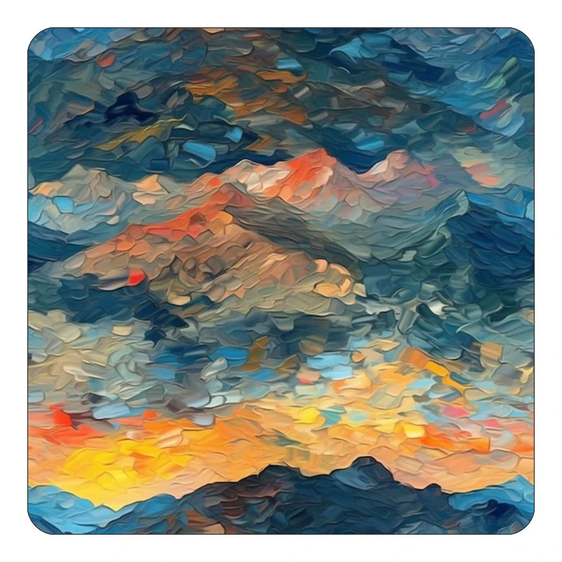 مگنت کاکتی طرح نقاشی رنگ روغن مدل mp72475