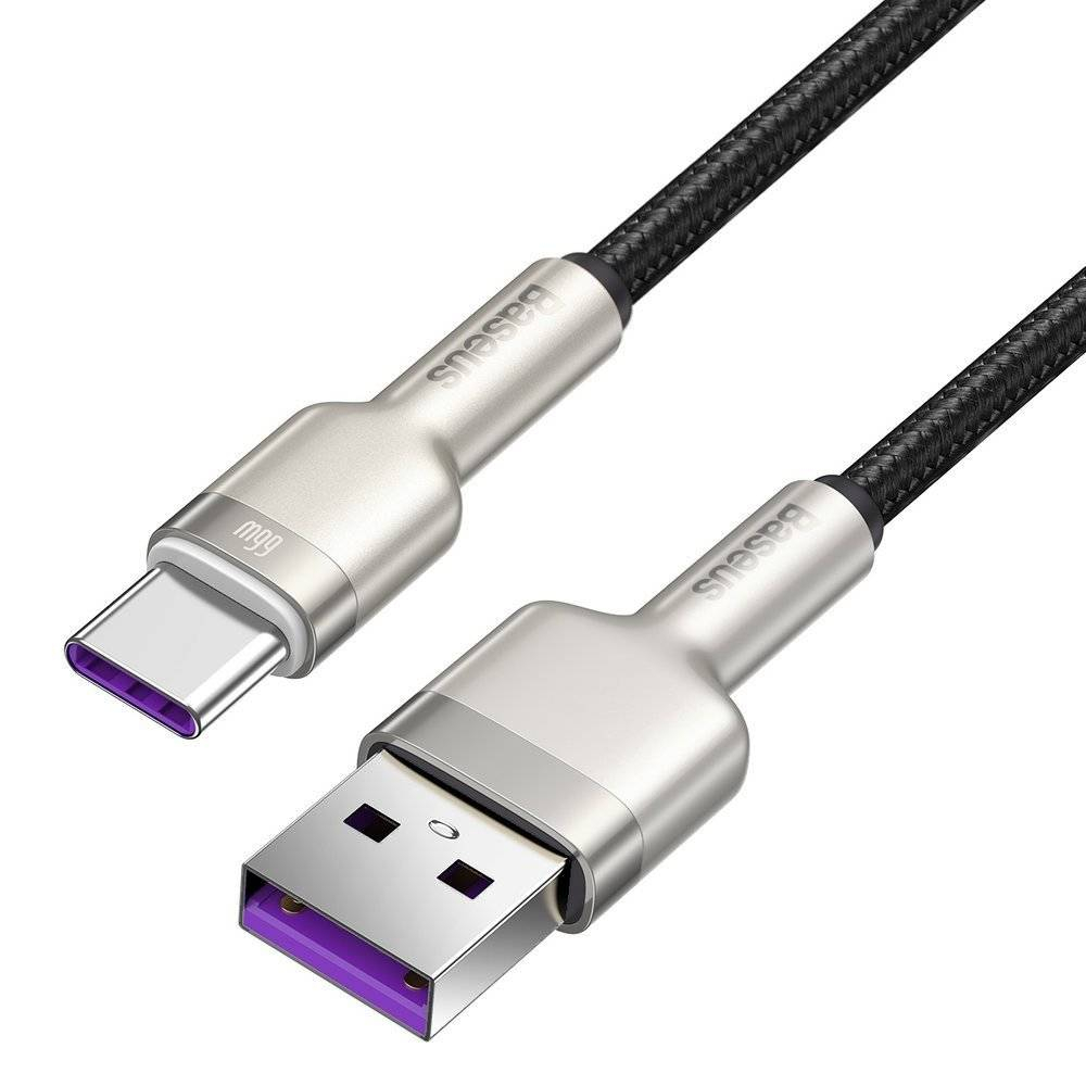 کابل تبدیل USB به USB-C باسئوس مدل metal 66w طول 1 متر