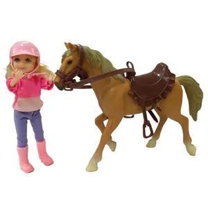 اسباب بازی مدل دختر اسب سوار بر اسب کد 20HD130