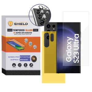 Ultimate Shield Ring-UVB Ring Camera Lens Protector For Samsung Galaxy S23 Ultra with screen protector and back protector