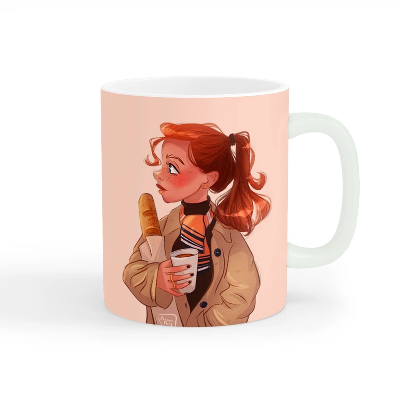 ماگ طرح دخترانه کیوت کد wall-8490