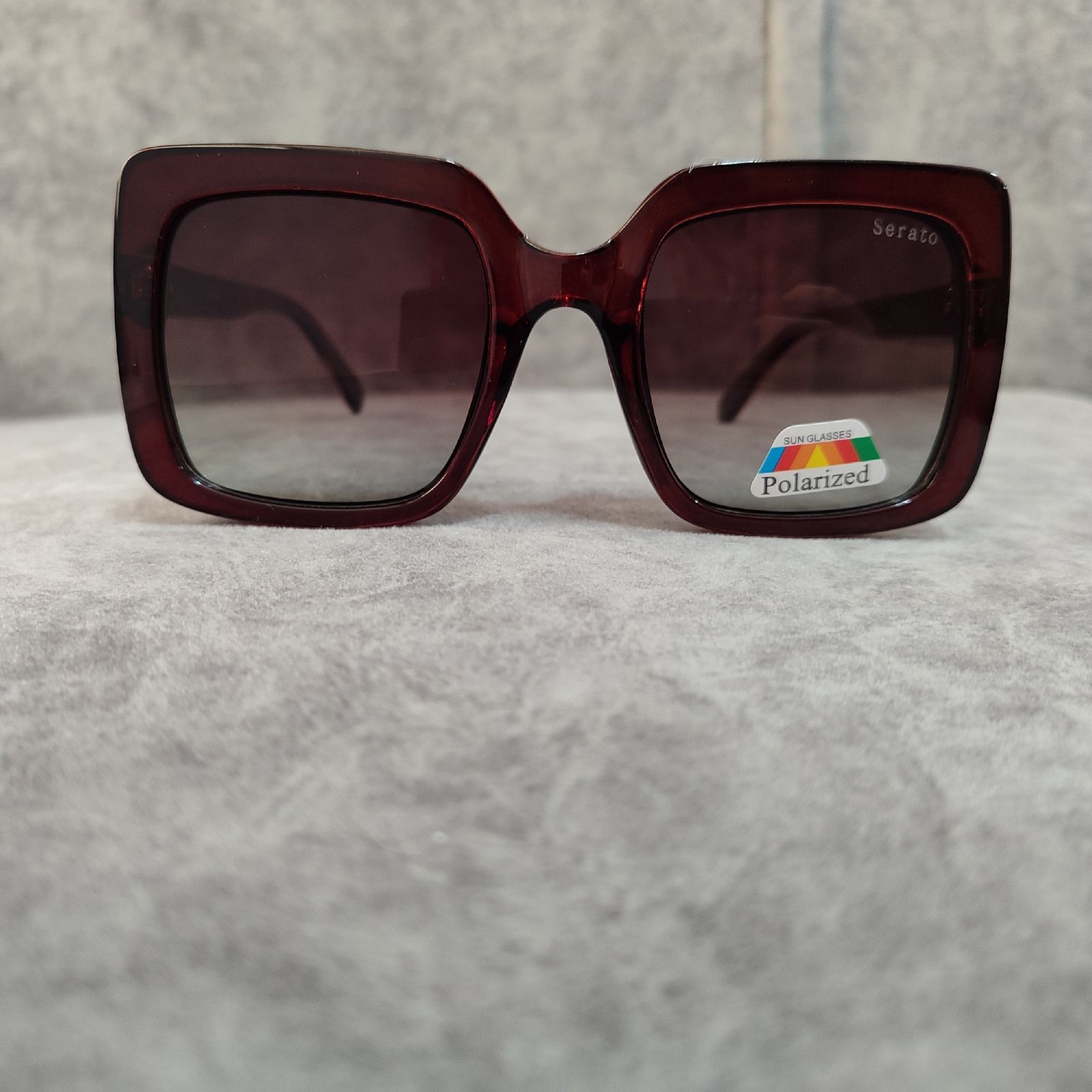 عینک آفتابی زنانه مدل مربعی کائوچو شاین دار کد 0138 UV400 -  - 2