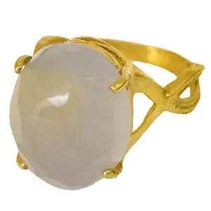 انگشتر نقره زنانه مدل چهار چنگ مزین به عقیق کبود یمنی