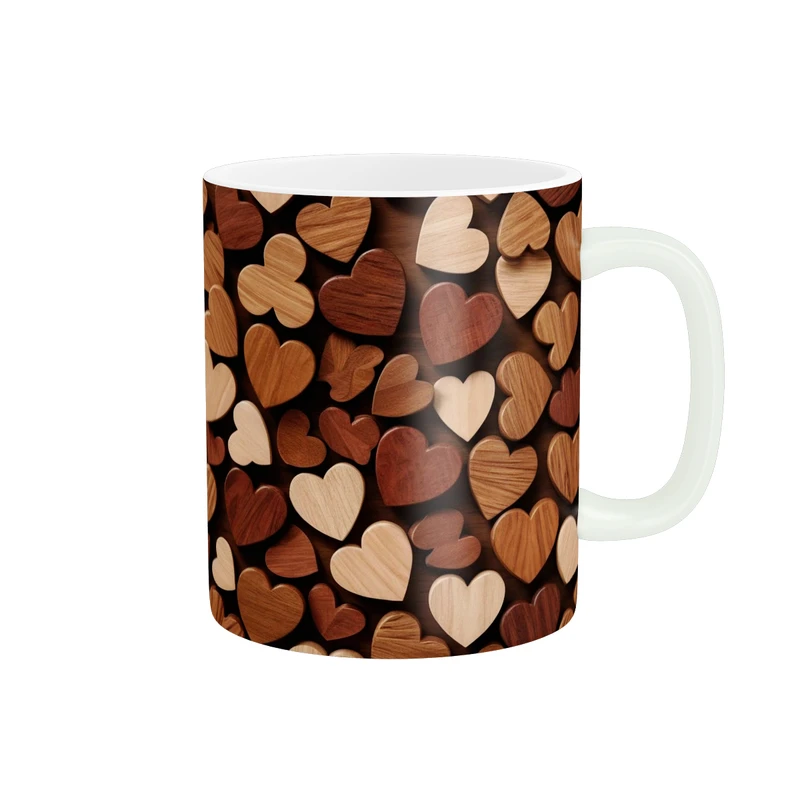 ماگ پاد آفرین طرح قلب کد 5639