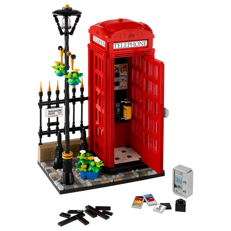 لگو سری Red London Telephone Box کد 21347