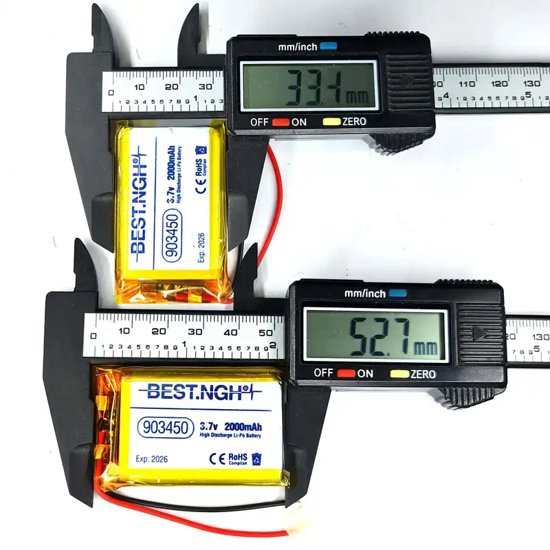 باتری لیتیومی بست ان جی اچ کد 903450 ظرفیت 2000 میلی آمپر ساعت