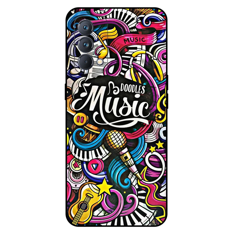 کاور مگافون طرح موزیک مدل 8241 مناسب برای گوشی موبایل ریلمی GT Master 