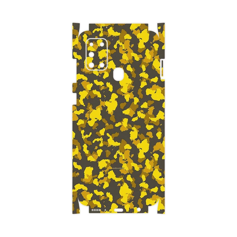 برچسب پوششی ماهوت مدل Yellow Infantry Army-FullSkin مناسب برای گوشی موبایل سامسونگ Galaxy A21s