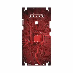 MAHOOT Red Printed Circuit Board-FullSkin Cover Sticker for LG K41s