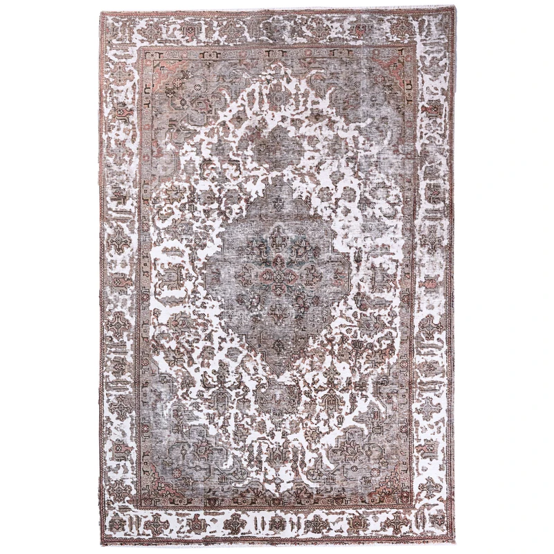 فرش دستباف پنج و نیم متری جفت مدل وینتیج کد v14061407