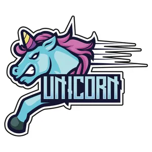 برچسب بدنه خودرو طرح یونیکورن و سرعت کد 285