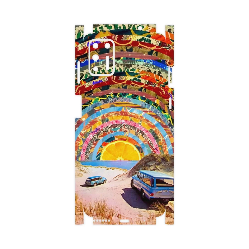 برچسب پوششی ماهوت مدل Collage of Orange Sky-FullSkin مناسب برای گوشی موبایل موتورولا Moto G9 Plus
