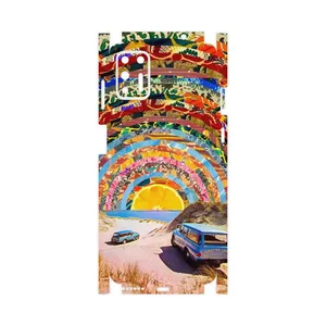 MAHOOT Collage of Orange Sky-FullSkin Cover Sticker for Motorola Moto G9 Plus