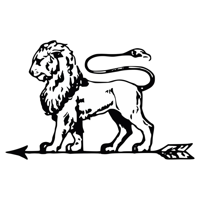 استیکر خودرو طرح شیر کد 1428