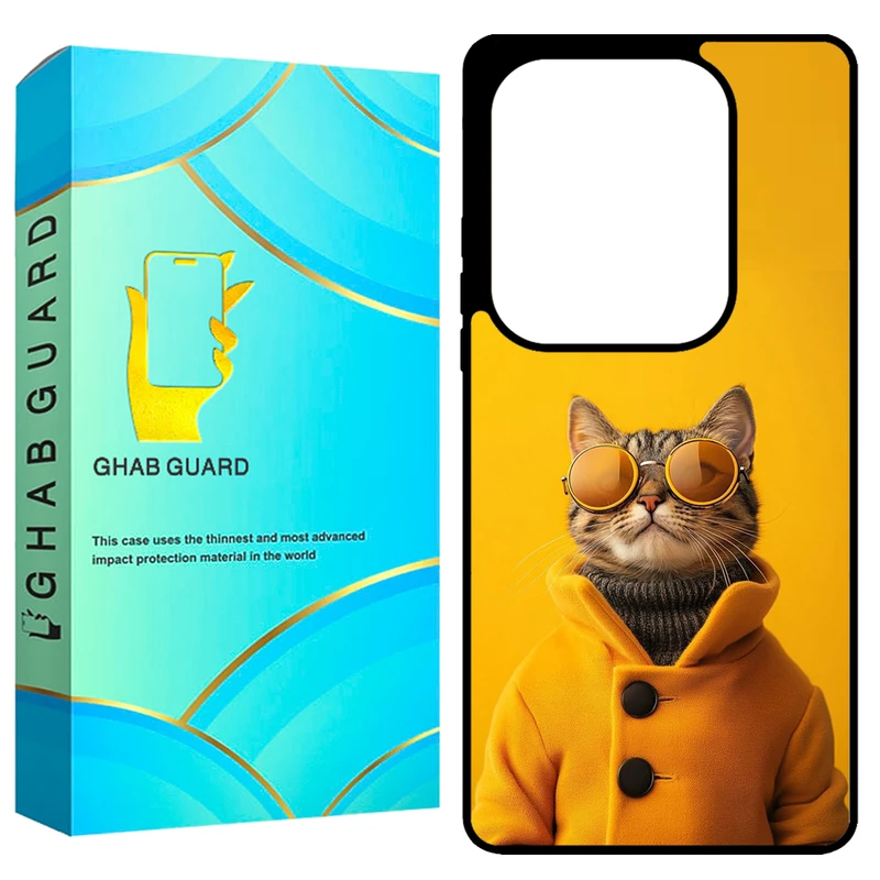 کاور قاب گارد طرح گربه مدل GCHPN13P مناسب برای گوشی موبایل شیائومی Redmi Note 13 Pro 4G / Poco M6 Pro 4G