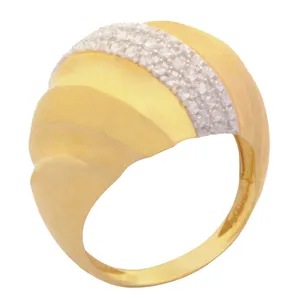 انگشتر طلا 18 عیار زنانه طلای مستجابی مدل آوا تراش کد 40381
