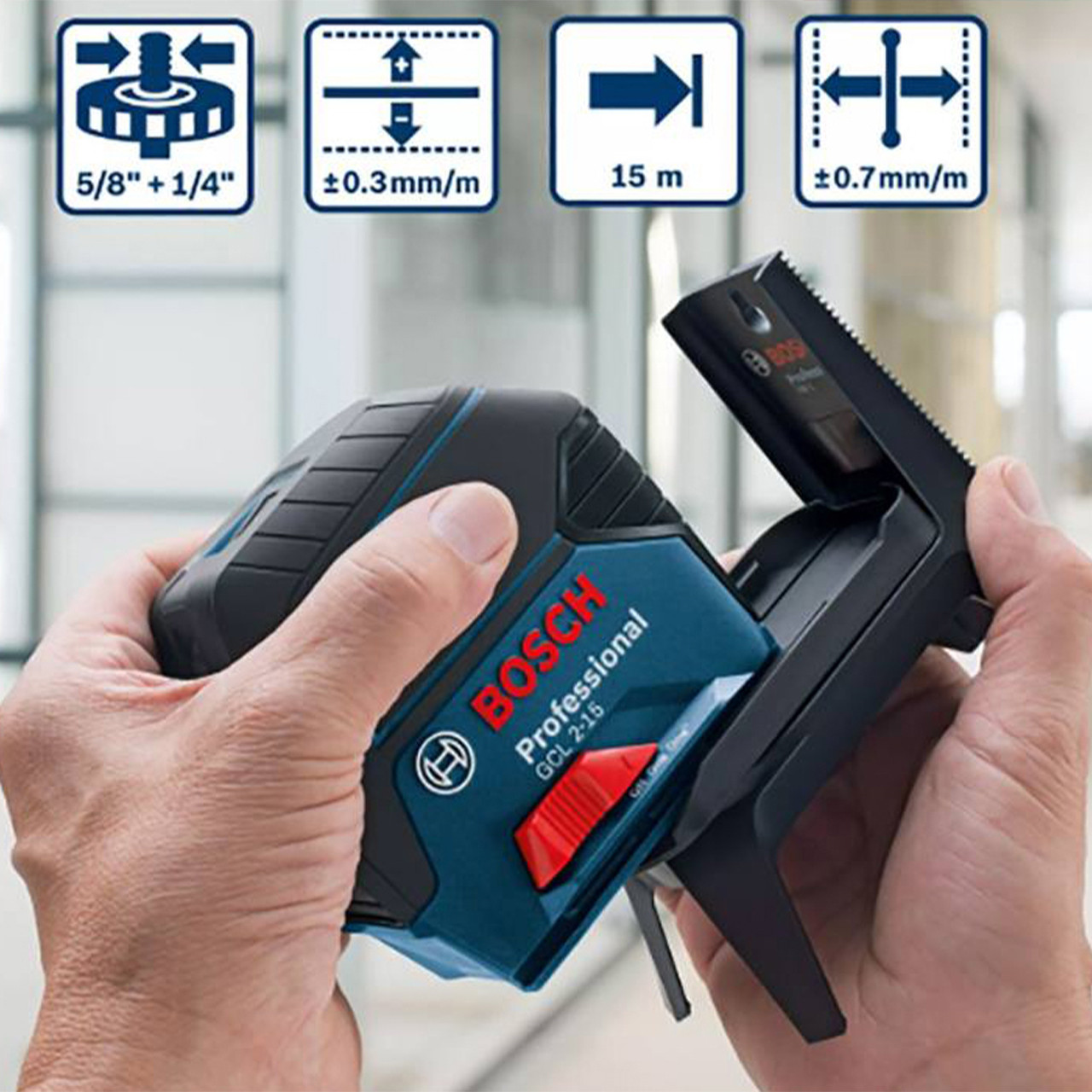 تراز لیزری بوش مدل GCL 2-15 Professional تراز لیزری بوش مدل GCL 2-15 Professional