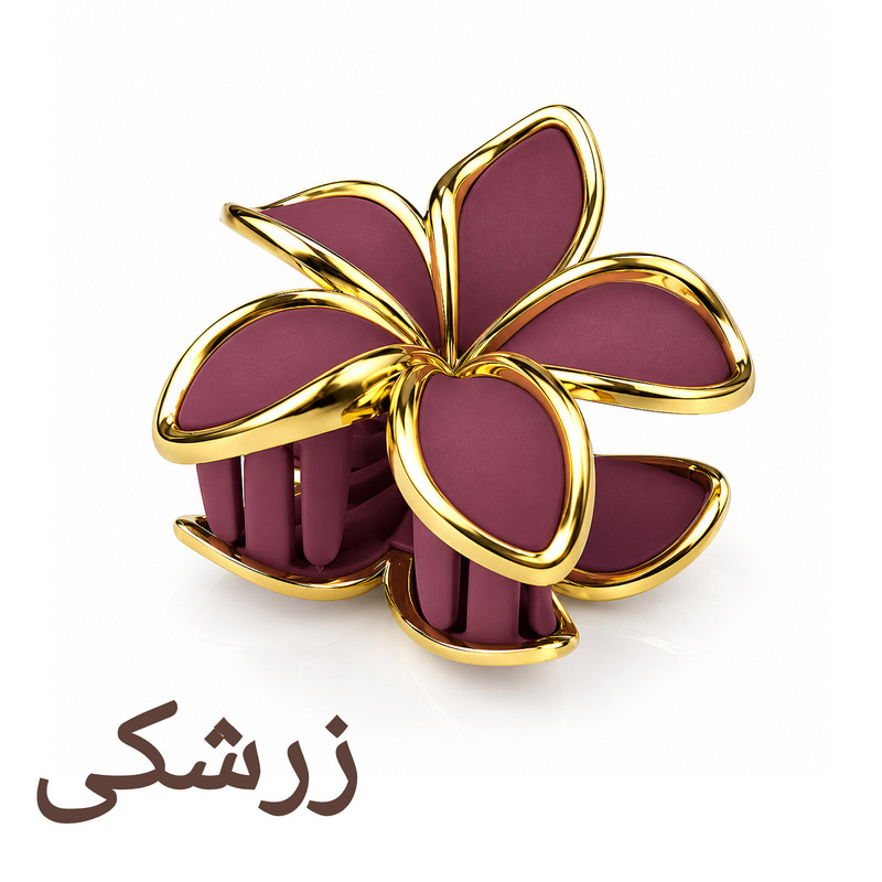 کلیپس مو زنانه مدل پلومریا شمعی مات کاتیا لوکس کد GC-35