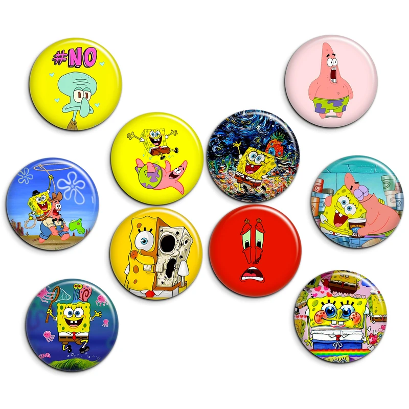 پیکسل پرمانه طرح گروه باب اسفنجی کد pmg.245 مجموعه 10 عددی 