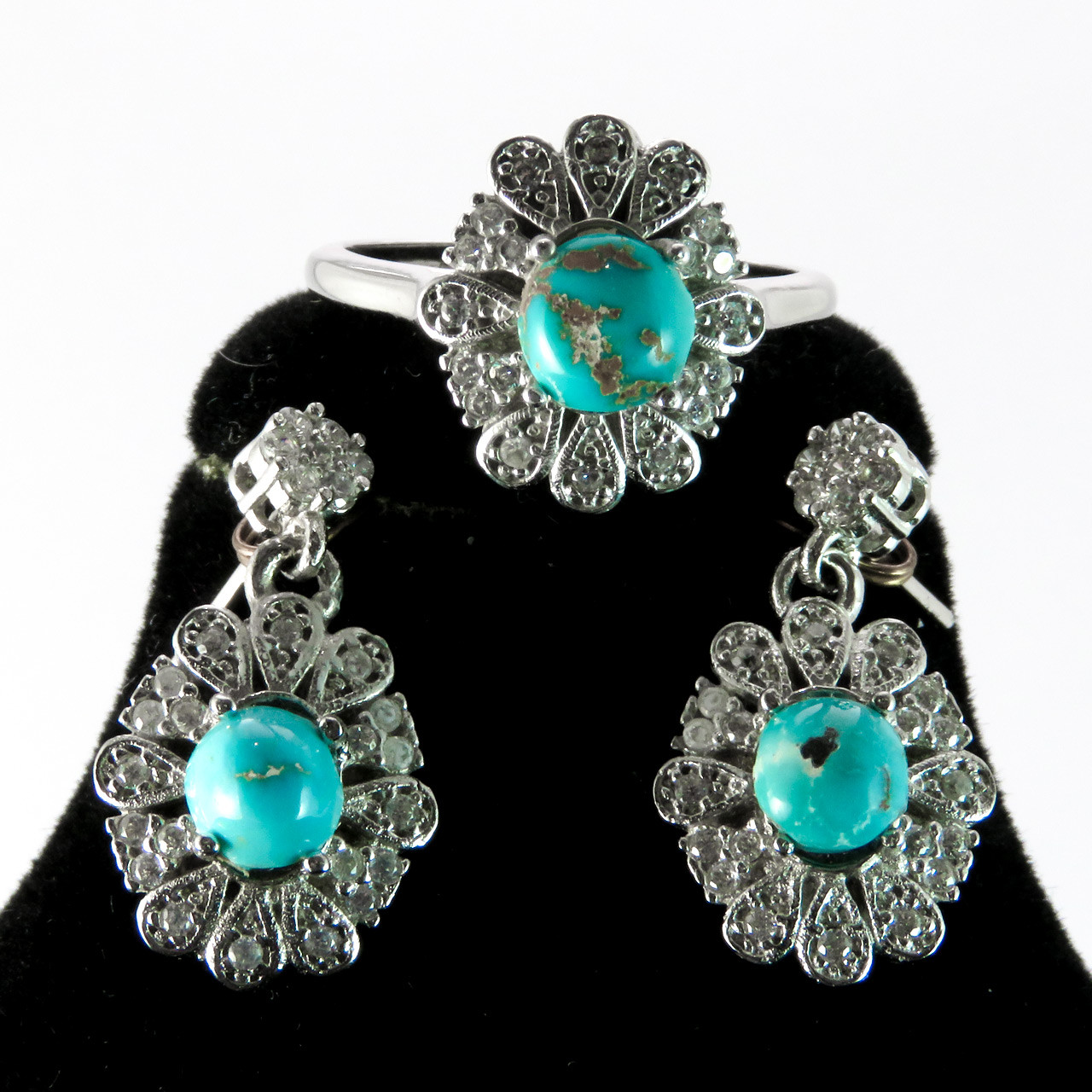 نیم ست نقره زنانه کد AV038-3