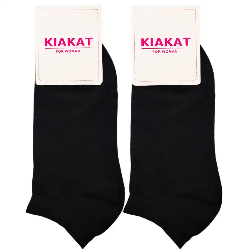 جوراب زنانه کیاکت مدل مچی ساده بسته 2 عددی
