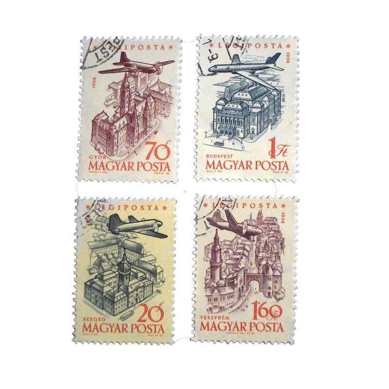 تمبر یادگاری مدل تاریخی بوداپست کد DS1941 مجموعه 4 عددی