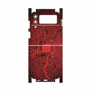 MAHOOT Red-Printed-Circuit-Board-FullSkin Cover Sticker for Samsung Galaxy Z Flip3 5G