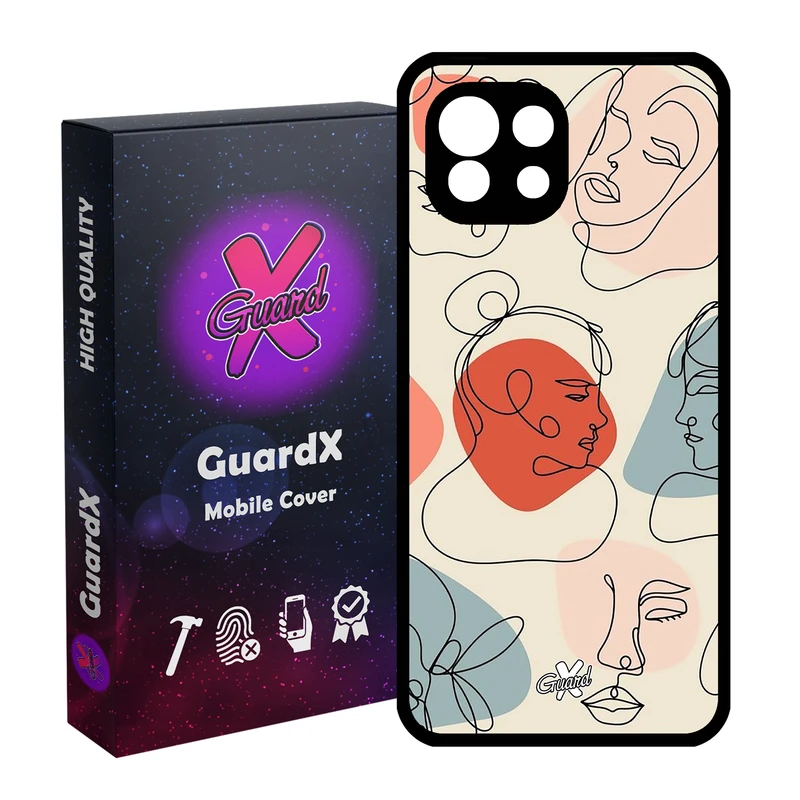 کاور گارد ایکس طرح دختر مدل Glass10363 مناسب برای گوشی موبایل شیائومی Mi 11 Lite