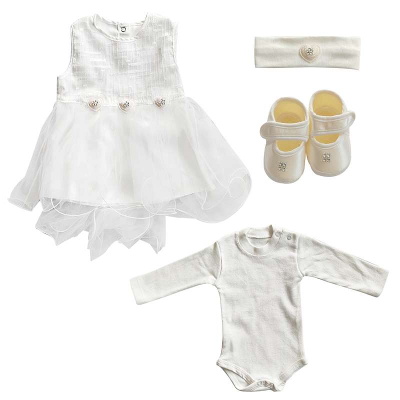 ست 4 تکه لباس نوزادی مدل Aroos