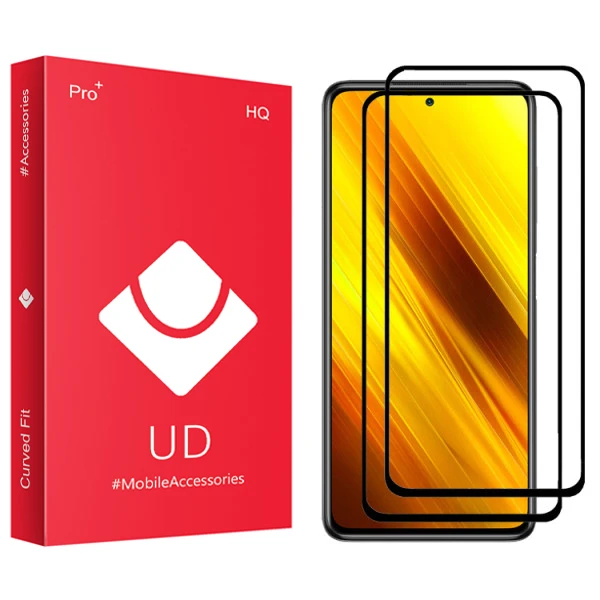 محافظ صفحه نمایش سرامیکی مات یو دی مدل +PRO مناسب برای گوشی موبایل شیائومی Poco X3 بسته دو عددی