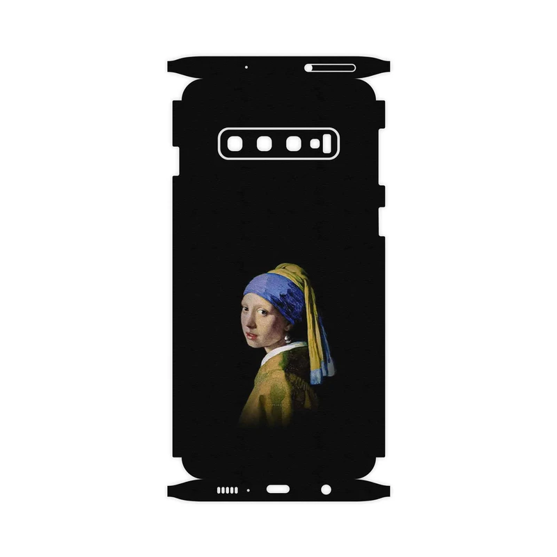 برچسب پوششی ماهوت مدل Girl with a Pearl Earring of Vermeer-FullSkin مناسب برای گوشی موبایل سامسونگ Galaxy S10