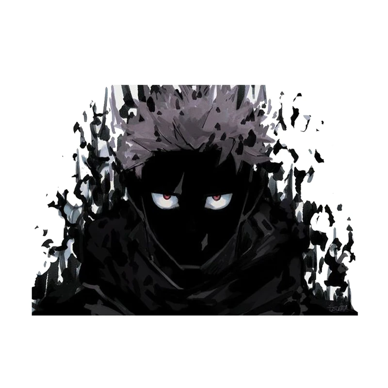 استیکر لپ تاپ و موبایل مدل انیمه طرح جوجوتسو کایسن ایتادوری یوجی jujutsu kaisen yuji itadori کد 675