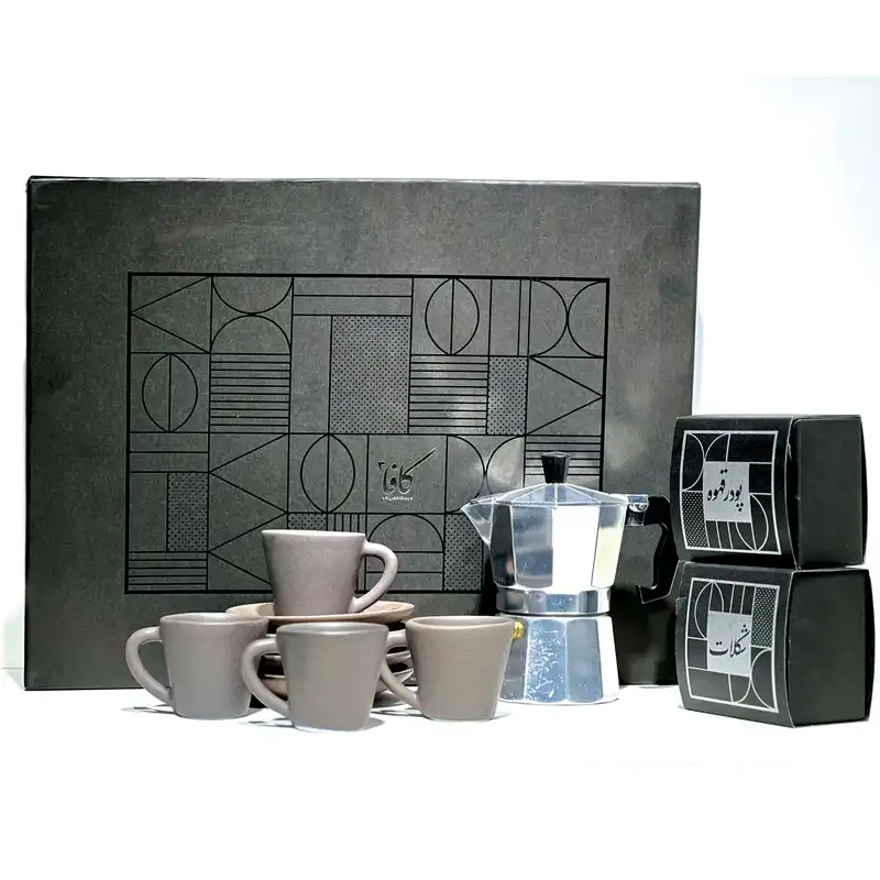 ست قهوه خوری آرا هنر فاخر ایرانی مدل کافا 3 مجموعه 11 عددی