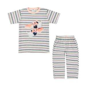 ست تی شرت آستین کوتاه و شلوارک دخترانه کیکی رایکی مدل KBB06351-059