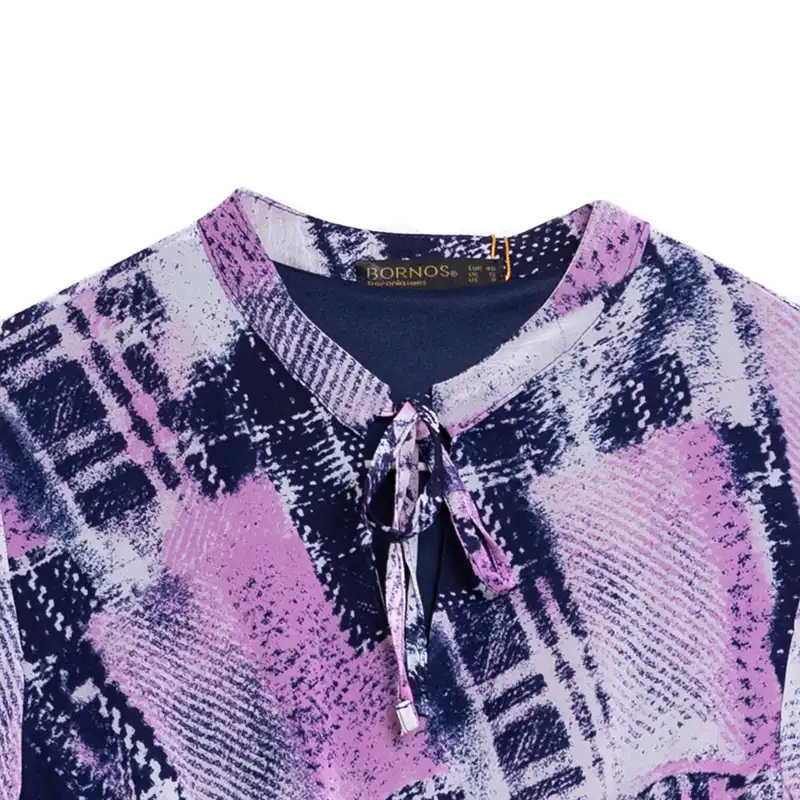 پیراهن زنانه برنس مدل تیام رنگ بنفش