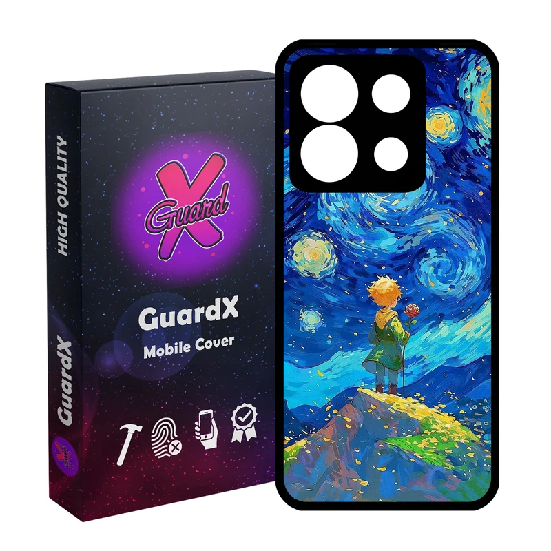 کاور گارد ایکس طرح شازده کوچولو مدل  Glass10774 مناسب برای گوشی موبایل شیائومی Redmi Note 13 5G