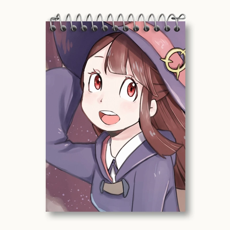 دفتر یادداشت 50 برگ خندالو مدل اورسولا و اکو انیمه جادوگران کوچک Little Witch Academia کد 22905