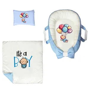 سرویس خواب 3 تکه نوزاد پادآفرین مدل گارد محافظ طرح پسرانه کد PG013  