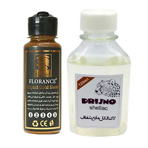 ورق مس کد 01 حجم 120 میلی لیتر به همراه لاک الکل 